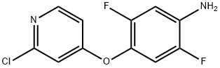 BenzenaMine, 4-[(2-chloro-4-pyridinyl)oxy]-2,5-difluoro- Structure