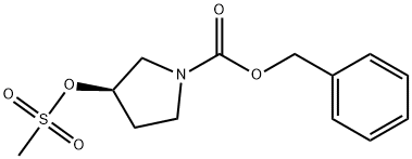 (R)-1-CBZ-3-[(甲砜基)氧基]吡咯烷,122536-68-9,结构式