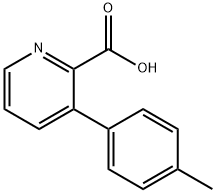 3-(4-Methylphenyl)-2-pyridinecarboxylic acid Struktur