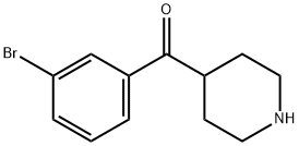(3-BroMophenyl)-4-piperidinyl-Methanone HCl Structure