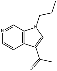 1-(1-Propyl-1H-pyrrolo[2,3-c]pyridin-3-yl)ethanone 化学構造式