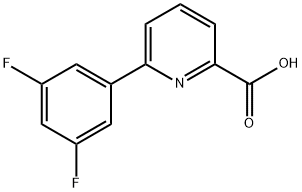 6-(3,5-Difluorophenyl)picolinic acid, 1226098-50-5, 结构式