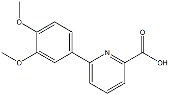 6-(3,4-diMethoxyphenyl)picolinic acid Structure