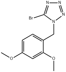 5-broMo-1-(2,4-diMethoxybenzyl)tetrazole Structure