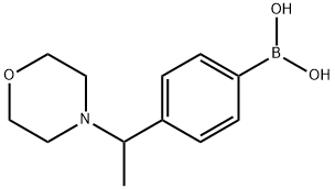 (4-(1-Morpholinoethyl)phenyl)boronic acid hydrochloride Struktur