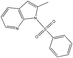 1-(Phenylsulphonyl)-2-Methyl-7-azaindole Structure