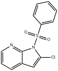 1-(Phenylsulphonyl)-2-chloro-7-azaindole Structure