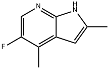 5-氟-2,4-二甲基-1H-吡咯并[2,3-B]吡啶,1227268-68-9,结构式