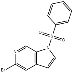 5-BroMo-1-(phenylsulfonyl)-6-azaindole 结构式