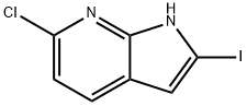 6-Chloro-2-iodo-7-azaindole Struktur