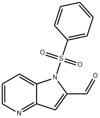 1-(Phenylsulfonyl)-4-azaindole-2-carbaldehyde Structure