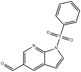 1-(Phenylsulfonyl)-7-azaindole-5-carbaldehyde Struktur