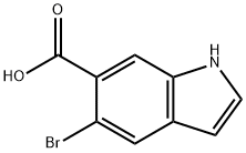 5-BroMo indole-6-carboxylic acid 化学構造式