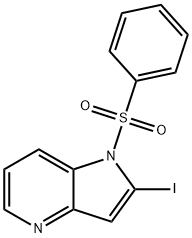 1-(Phenylsulfonyl)-2-iodo-4-azaindole Structure