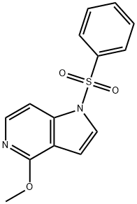 4-甲氧基-1-(苯磺酰基)-1H-吡咯并[3,2-C]吡啶, 1227270-22-5, 结构式