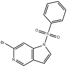 1-(Phenylsulfonyl)-6-broMo-5-azaindole Structure