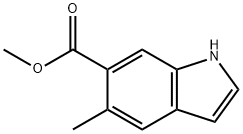 5-メチル-1H-インドール-6-カルボン酸メチル 化学構造式