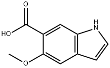 5-Methoxy-indole-6-carboxylic acid 化学構造式