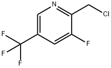 2-CHLOROMETHYL-3-FLUORO-5-TRIFLUOROMETHYL-PYRIDINE, 1227507-89-2, 结构式