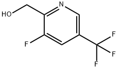 (3-フルオロ-5-トリフルオロメチルピリジン-2-イル)-メタノール 化学構造式