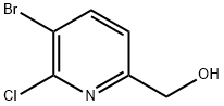 3-溴-2-氯吡啶-6-甲醇 结构式