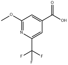 2-甲氧基-6-(三氟甲基)异烟酸,1227581-20-5,结构式
