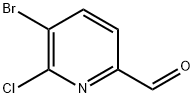 5-broMo-6-chloropicolinaldehyde 化学構造式