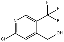 2-氯-5-(三氟甲基)-4-吡啶甲醇,1227585-35-4,结构式