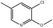 3-Chloro-2-Methoxy-5-Methylpyridine Struktur