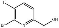 (6-BROMO-5-FLUOROPYRIDIN-2-YL)METHANOL Structure