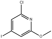 2-クロロ-4-ヨード-6-メトキシピリジン 化学構造式