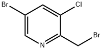 5-BroMo-2-(broMoMethyl)-3-chloropyridine Structure