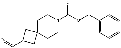 benzyl 2-forMyl-7-azaspiro[3.5]nonane-7-carboxylate 化学構造式