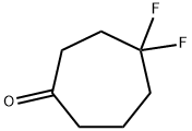 4,4-Difluorocycloheptanone 化学構造式