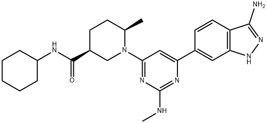 N-シクロヘキシル-1-[2-(メチルアミノ)-6-(3-アミノ-1H-インダゾール-6-イル)ピリミジン-4-イル]-6β-メチルピペリジン-3β-カルボアミド price.