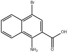 1-aMino-4-broMo-2-naphthoic acid Structure