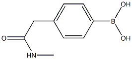 4-(2-(MethylaMino)-2-oxoethyl)phenylboronic acid Structure
