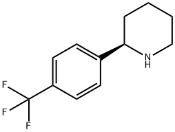 (2R)-2-[4-(TRIFLUOROMETHYL)PHENYL]PIPERIDINE Structure