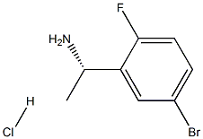 (S)-1-(5-broMo-2-fluorophenyl)ethanaMine hydrochloride Structure