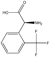 (2S)-2-AMINO-2-[2-(TRIFLUOROMETHYL)PHENYL]ACETIC ACID 化学構造式