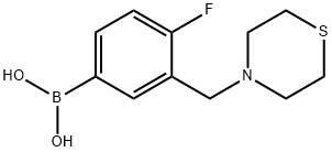 4-氟-3-(吗啉代甲基)苯基硼酸,1228594-54-4,结构式