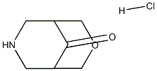 3-Oxa-7-azabicyclo[3.3.1]nonan-9-one HCl 化学構造式