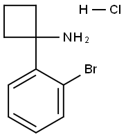 1-(2-溴苯基)环丁胺盐酸盐,1228878-81-6,结构式