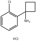 1-(2-chlorophenyl)cyclobutan-1-aMine hcl Structure