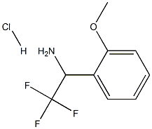 2,2,2-トリフルオロ-1-(2-メトキシフェニル)エチルアミン 化学構造式