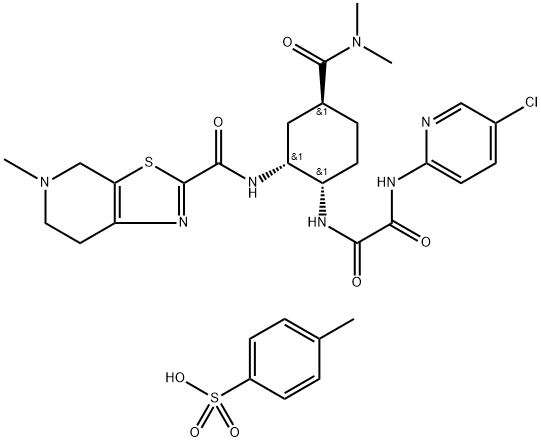 甲苯磺酸艾多沙班, 1229194-11-9, 结构式