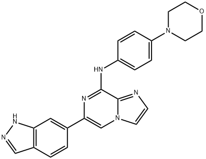 エントスプレチニブ 化学構造式