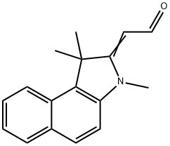 1,1,3-三甲基-2-烯醛基苯并吲哚, 123088-61-9, 结构式