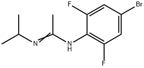 Этанимидамид, N-(4-бромо-2,6-дифторфенил)-N'-(1-метилэтил)- структура