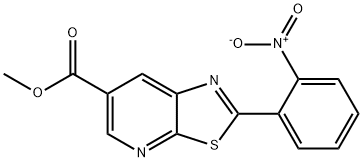 2-(2-硝基苯基)噻唑[5,4-B]并吡啶-6-羧酸甲酯 结构式